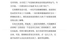 快乐的小白兔作文300字