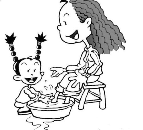那个时候我洗了妈妈的脚