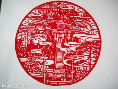 我继承了传统文化剪纸