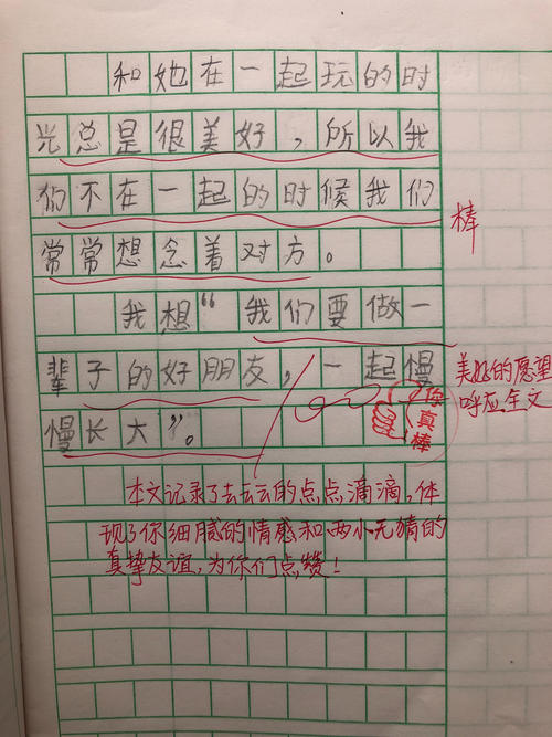 我的好朋友二年级下第二册作文