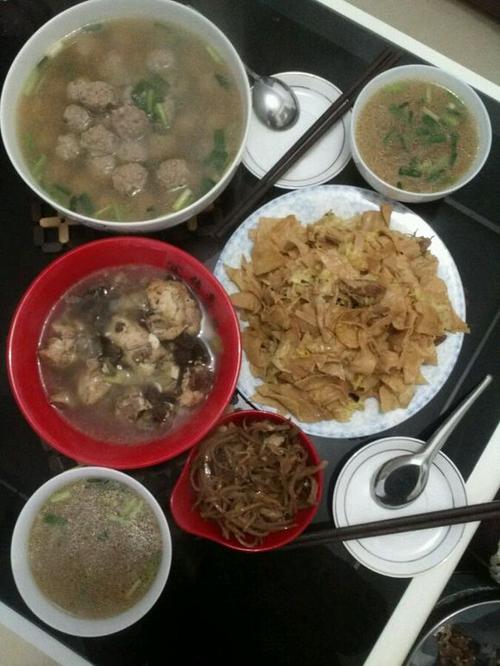 晚饭后