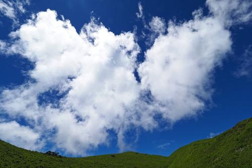 看着天空中的浮云