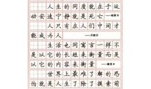 第一次写钢笔字