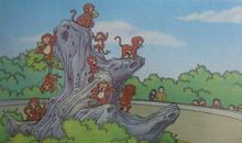 猴子划船漏水看图写话