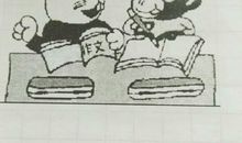 两只猴子划船看图写话