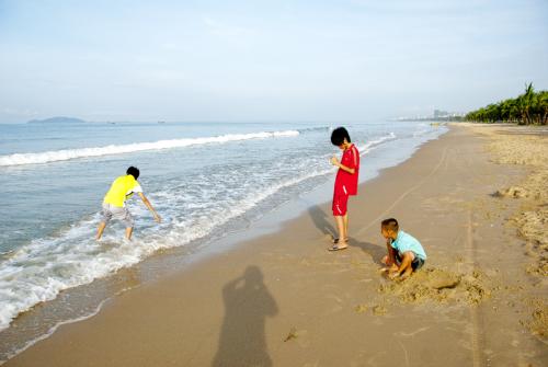 海滩，海