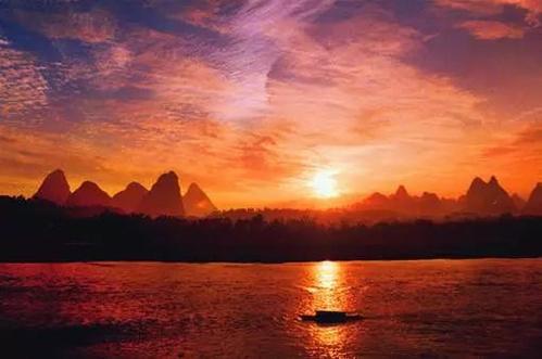 美丽的夕阳红公园