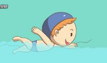 怕水老爸陪我去游泳