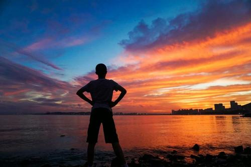 谢谢你在夕阳下与你同在