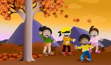 我和秋天捉迷藏