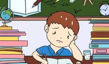 一个人在家写作业