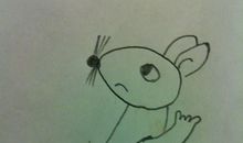 向一只老鼠招手