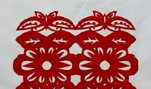 我学会了剪纸花