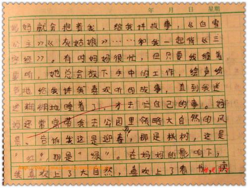 父母的爱情作文300字三年级