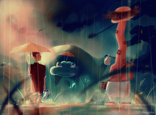 等待下雨
