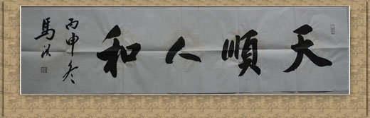 我的书法梦马虹