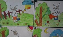 小兔家着火了看图写话