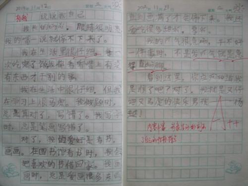 我的自画像构成约为450个字