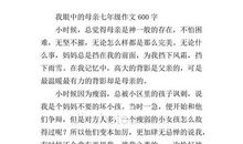 关于母亲节的作文600字
