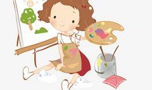 照相时扶小女孩的看图写话