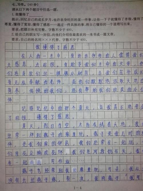 我了解了450个字