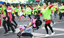 一次双人马拉松比赛