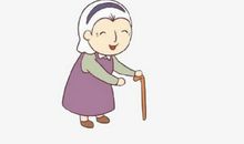 突然发现奶奶长白发了