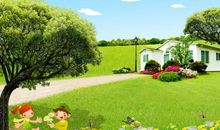 我漫步在乡间小路上