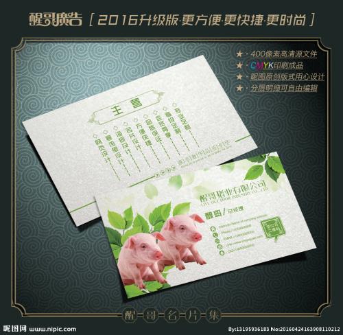猪的名片