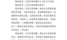 假如我有一只尼尔斯的鹅作文400字