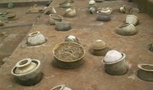 参观城头山古文化遗址