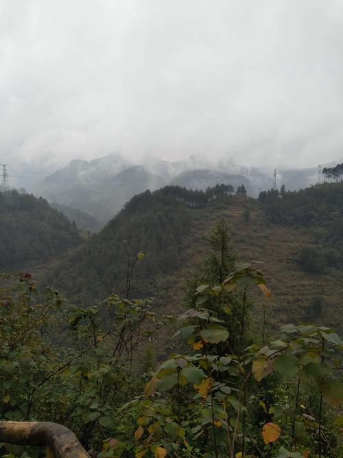 雨中的凤凰山