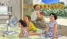 炎热下面的凉爽