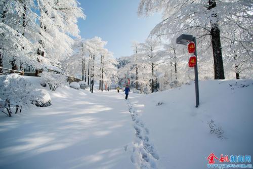 四明山上空的雪