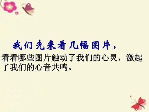 这课使我感动