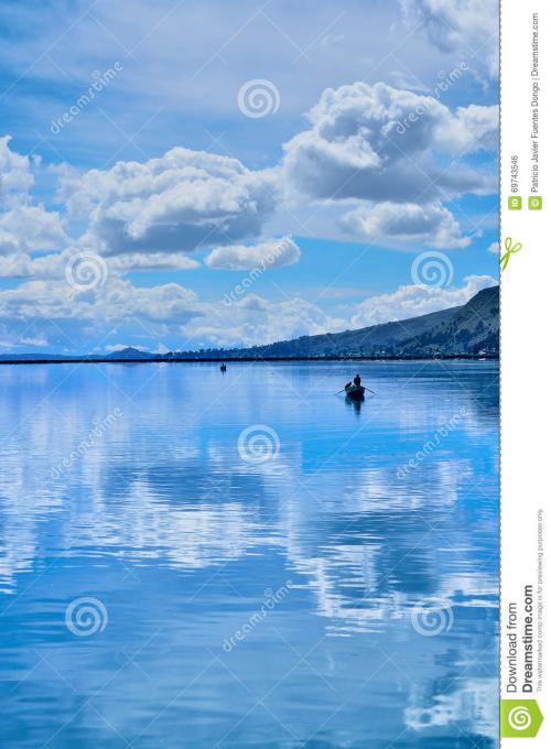 天空与湖泊之间的距离