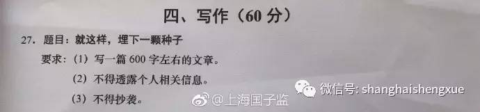 只需种下种子，说800个字