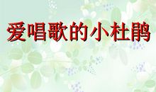 一只爱唱歌的“小杜鹃”