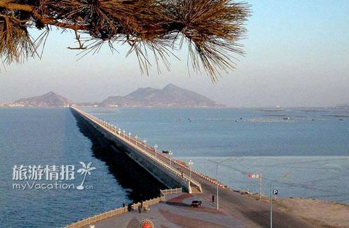 沿河大堤的风景