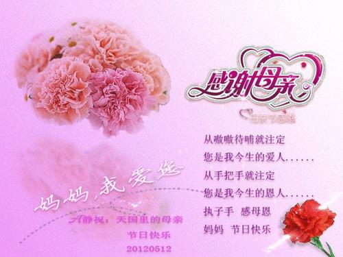 我最喜欢的一天是母亲节