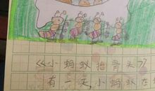 二年级看图写话蚂蚁搬骨头