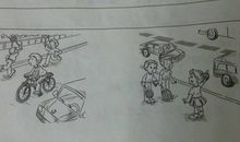 放学路上看图写话一年级