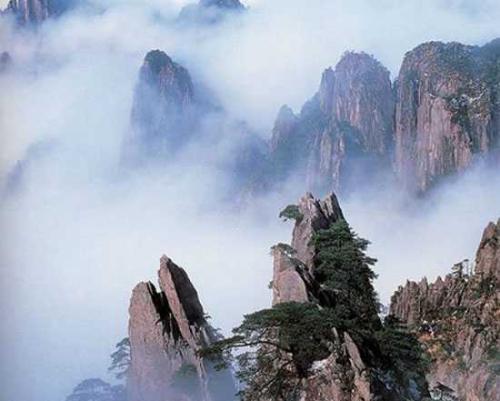 黄山四个季节