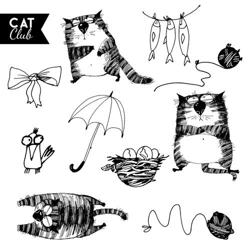 猫妈妈借了一把伞
