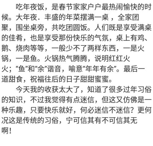 我眼中的500种农历新年作文