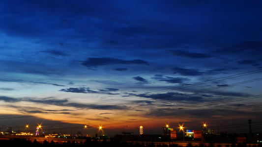 晚上的夜景