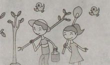 看图写话植树作文