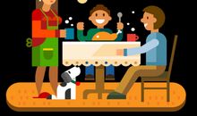 咔嚓，吃饭全家福