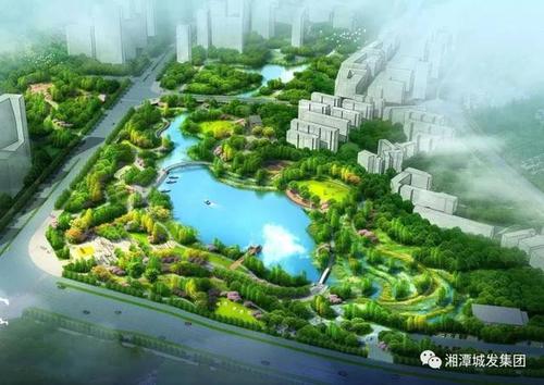 美丽的岳塘公园