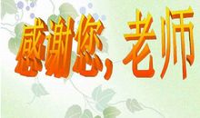 感谢您，我的老师们